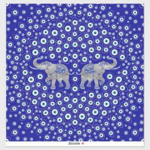 Sticker Eléphant de l'oeil du mal Bonne chance Charme