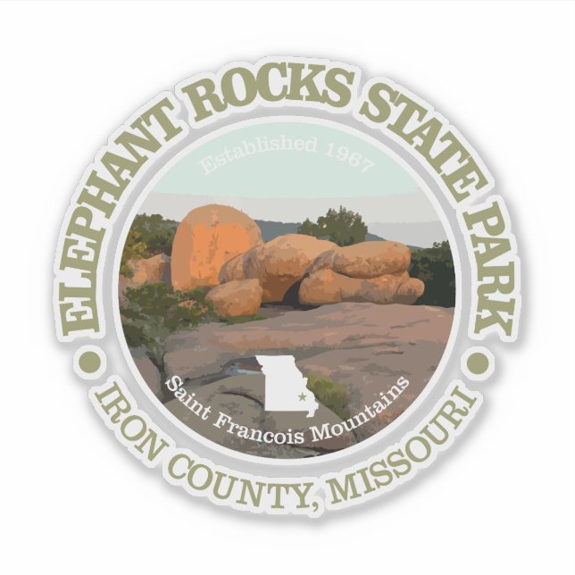 Sticker Elephant Rocks SP (Devant)