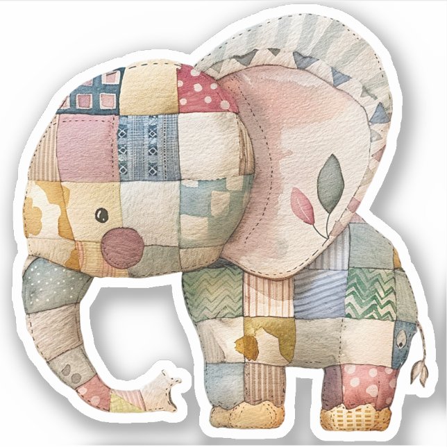 Sticker Elephant Scrapbooking (Devant)