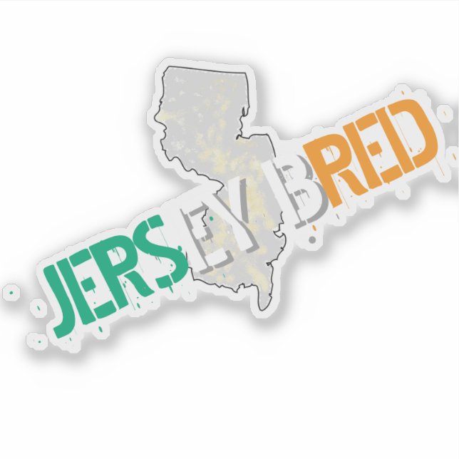 STICKER ÉLEVÉ DANS LE NEW JERSEY (Devant)