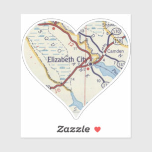 Sticker Elizabeth City Caroline du Nord