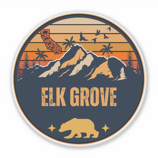 Sticker Elk Grove, Californie (Devant)