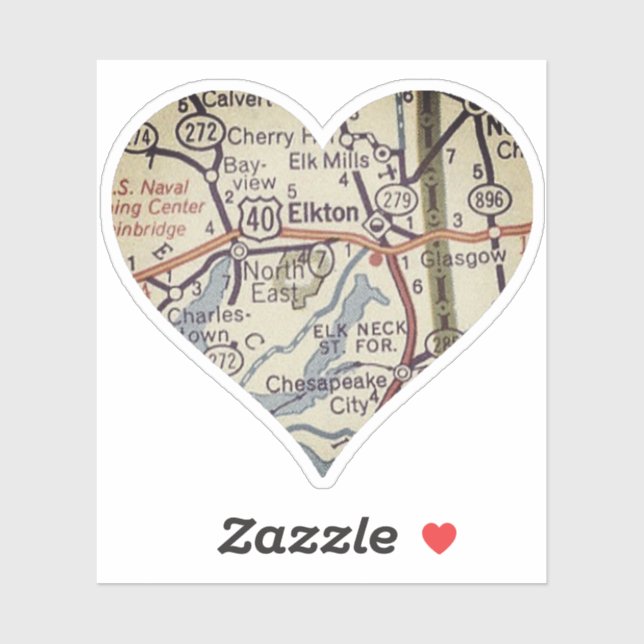 Sticker Elkton Maryland (Feuille)