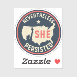 Sticker Elle A Néanmoins Persisté Lady Liberty USA