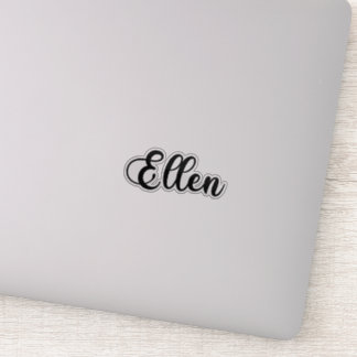 Sticker Ellen Name - Calligraphie manuscrite
