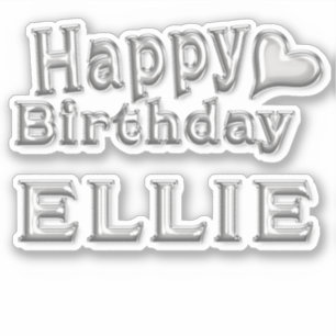Sticker Ellie Happy Birthday