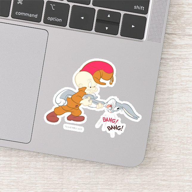 Sticker ELMER FUDD™ et BUGS BUNNY™ (Détail)