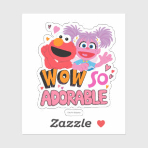 Sticker Elmo & Abby Wow si adorable