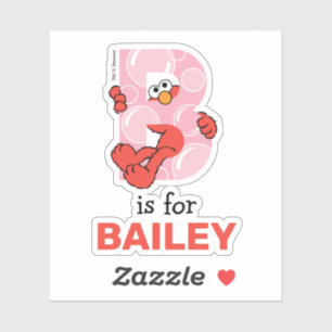 Sticker Elmo Alphabet   B Bulles