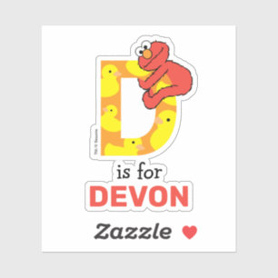Sticker Elmo Alphabet D Canard