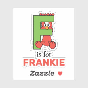 Sticker Elmo Alphabet   F Vert