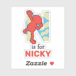 Sticker Elmo Alphabet   N Nuages