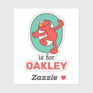 Sticker Elmo Alphabet   O TURQUOISE