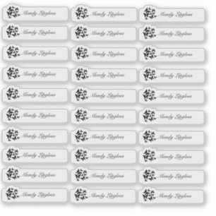 Sticker Emballage de brillant à lèvres Logo papillon Brand