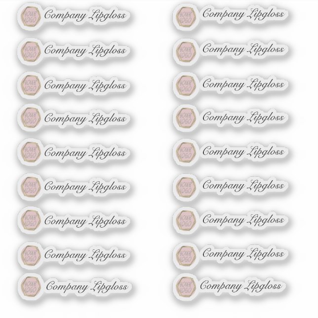 Sticker Emballage de Gloss Labial Votre Propre Logo  (Devant)