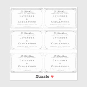 Sticker Emballage de produit rectangulaire transparent cla