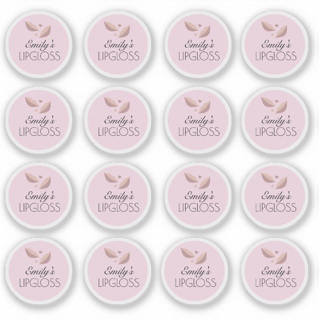 Sticker Emballage Lip Gloss Votre Propre Logo Photo (Devant)