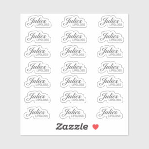 Sticker Emballage Simple de Gloss pour les Lèvres Logo Mar