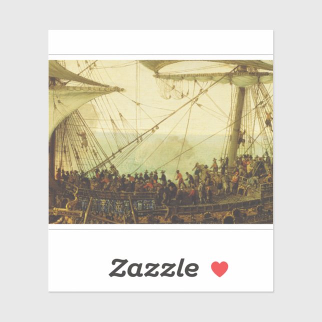 Sticker Embarquement de l'Électeur palatin  (Feuille)