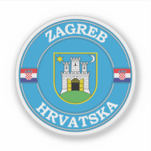 Sticker Emblème Cercle de la Croatie de Zagreb