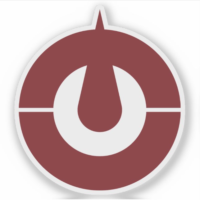 Sticker Emblème de la préfecture de Kochi (Kōchi), Japon (Devant)