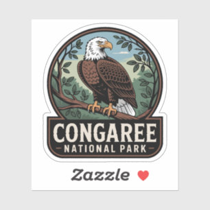 Sticker Emblème de l'aigle du Parc national du Congaree