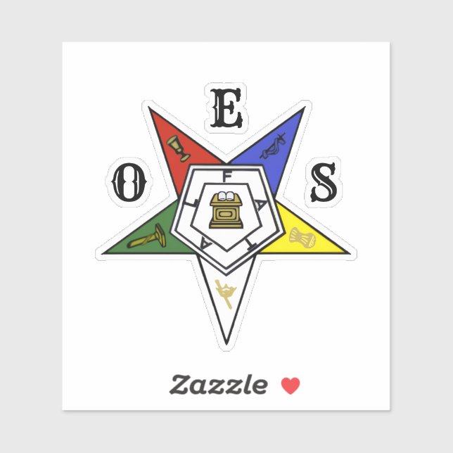 Sticker Emblème de l'Ordre de l'Étoile orientale (Feuille)