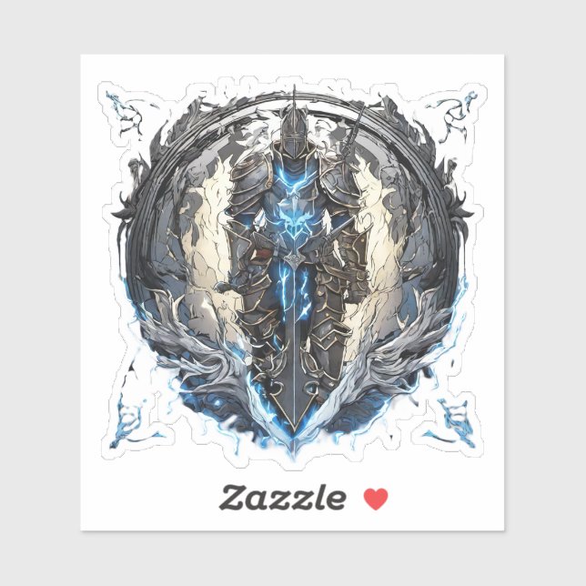 Sticker Emblème de Wolf Knight4 (Feuille)