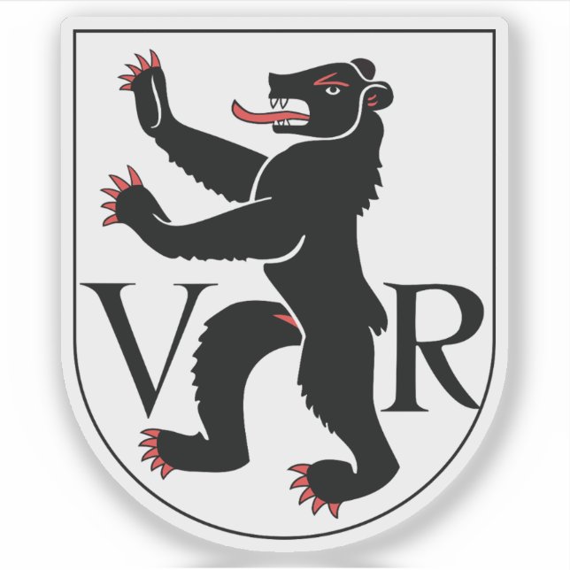 Sticker emblème du canton d'Appenzell Ausserrhoden, Suisse (Devant)