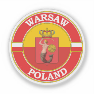 Sticker Emblème du cercle de Varsovie Pologne