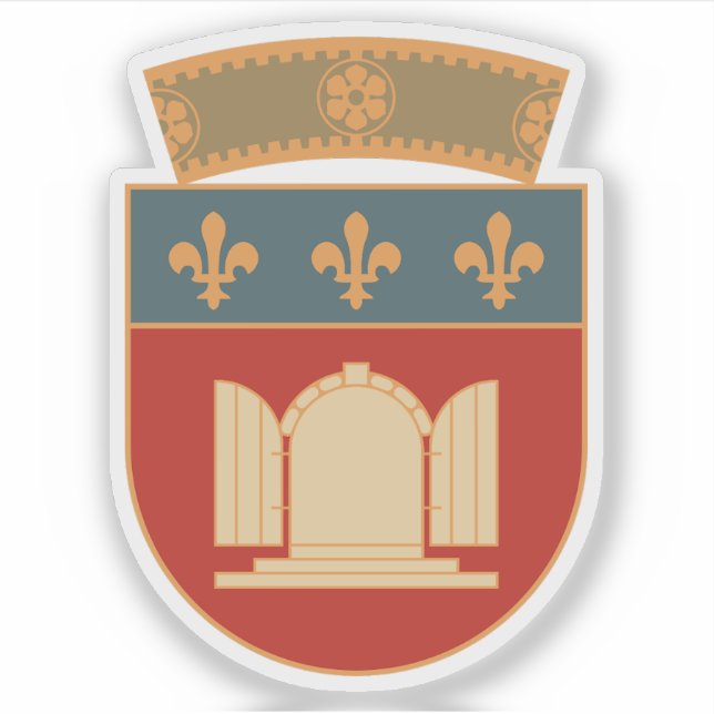 Sticker Emblème du comté de Tirana, Albanie (Devant)