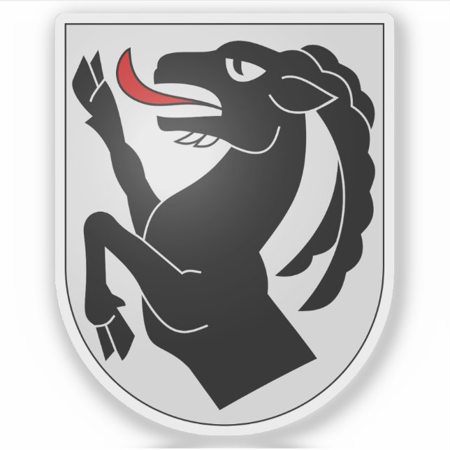 Sticker emblème du district d'Interlaken-Oberhasli, Suisse (Devant)