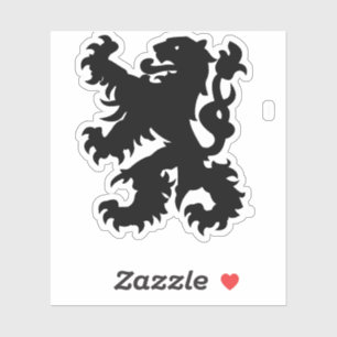 Sticker Emblème du Lion flamand