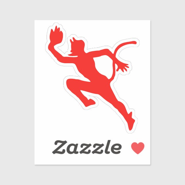 Sticker Emblème Kriegsmarine U-552 - Le Diable Rouge Class (Feuille)