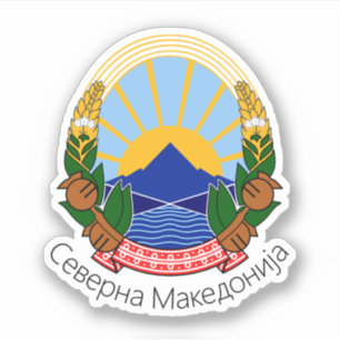 Sticker Emblème national de Macédoine du Nord