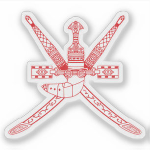 Sticker emblème national d'Oman