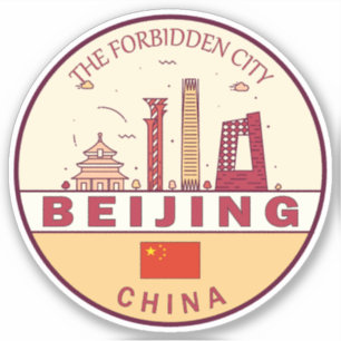 Sticker Emblème Skyline de Pékin Chine