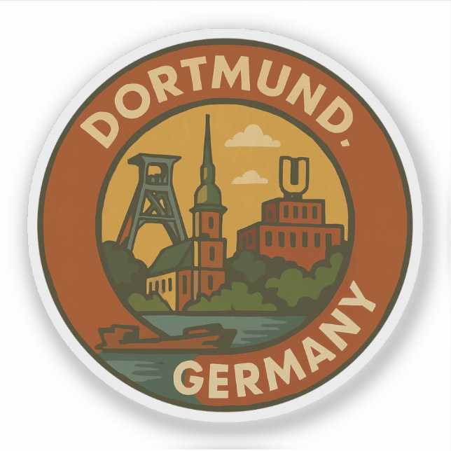 Sticker Emblème urbain allemand de Dortmund (Devant)