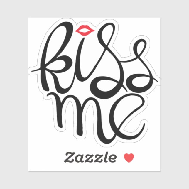 Sticker Embrasse-moi (Feuille)