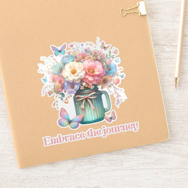 STICKER EMBRASSEZ LE VOYAGE, AFFIRMATION QUOTIDIENNE POSIT (Carnet)