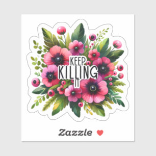 Sticker Embrassez L'Inspiration Florale Vibrante !