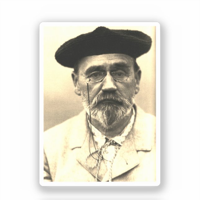 Sticker Émile Zola, v. 1902 (Recto)