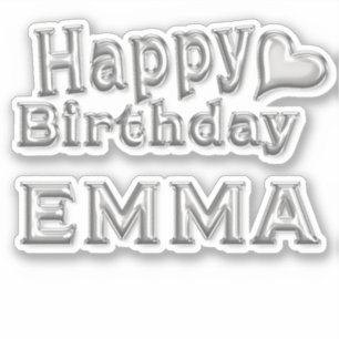 Sticker Emma Happy Birthday