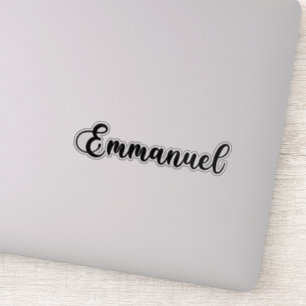 Sticker Emmanuel Nom - Calligraphie manuscrite