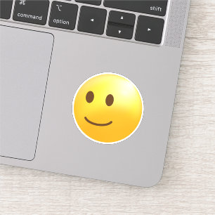 Sticker Emoji du visage légèrement souriant