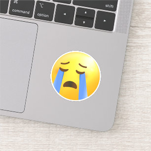 Sticker Emoji face à pleurer haut