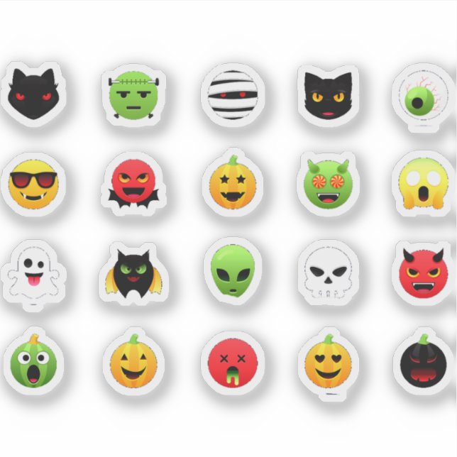 Sticker Emoji Halloween Flippant (Devant)