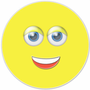 Sticker Emoji souriant et heureux