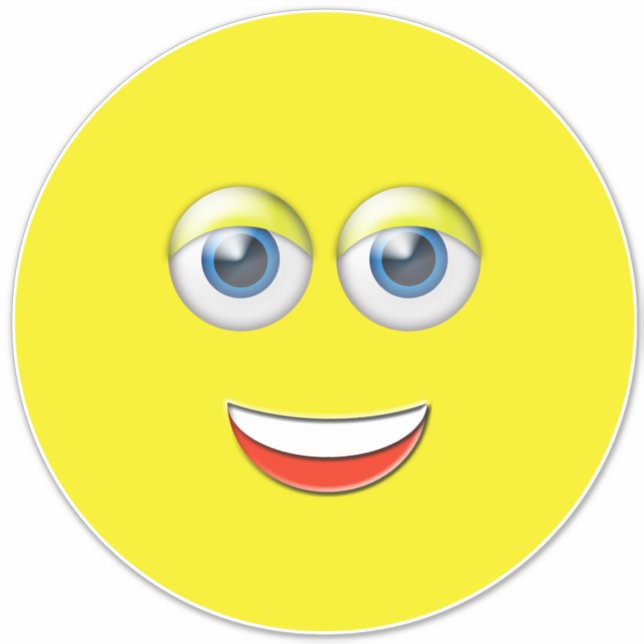 Sticker Emoji souriant et heureux (Devant)