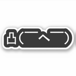 Sticker Emoticône du doigt moyen en colère Kaomoji japonai